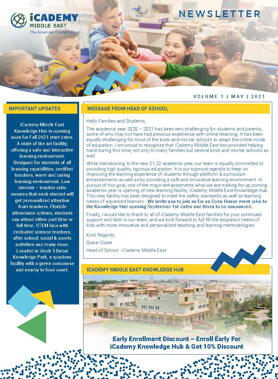 Read more about the article iCademy Newsletter May